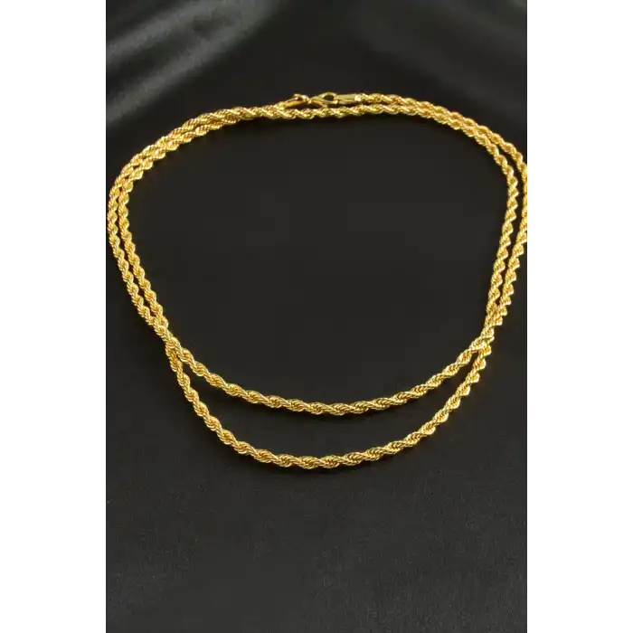 Burgulu Zincir Kolye 80 cm
