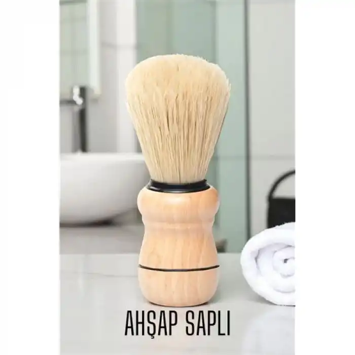 BX Ahşap Saplı Tıraş Fırçası
