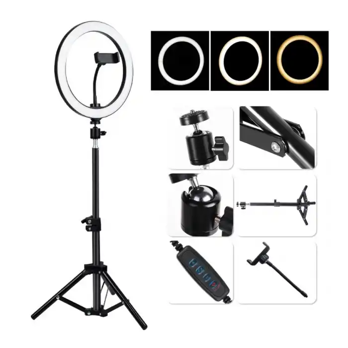 BX AKSESUAR 14 İNÇ SELFİE IŞIĞI 3 RENK + 2.1 METRE TRİPOD SI02