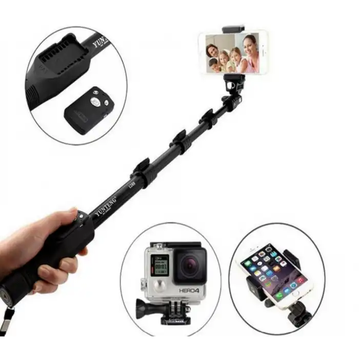 BX AKSESUAR YT-1288 BLUETOOTH KUMANDALI PROFESYONEL  MONOPOD SELFİE ÇUBUĞU SÇ01