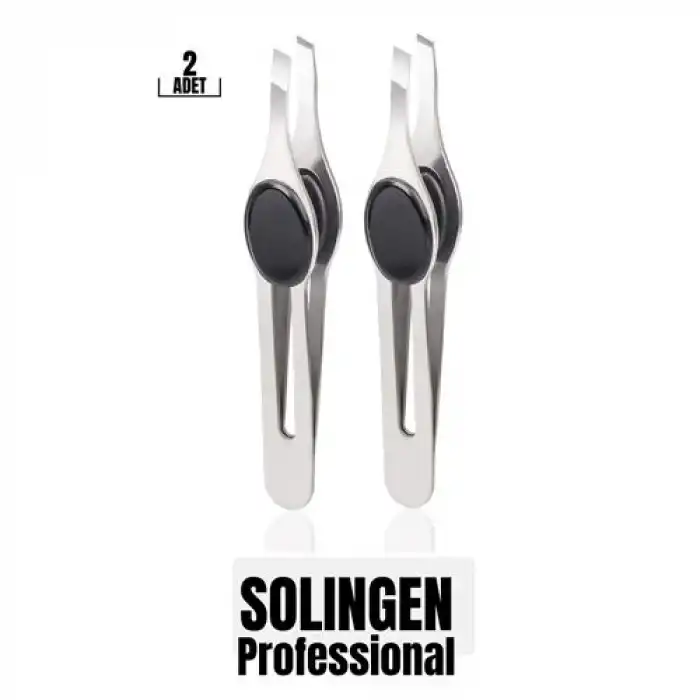 Cımbız Kobalt Çelik Kaş Alma Cımbızı Tüy Alma Cımbızı Solingen Professional 2 ADET