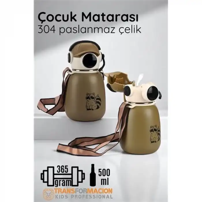 BX Inox Çelik Hafif Çocuk Matarası 500 ml KAPASİTELİ
