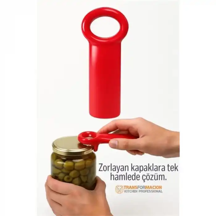 Kavanoz Açacağı Konserve Açacağı -Vakumlu Kapak Açma Aparatı