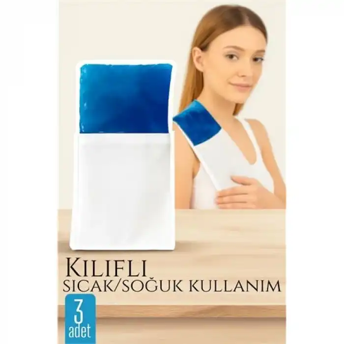 KILIFLI Sıcak Soğuk Kompres Jel 3LÜ SET Cold Pack Hot Pack