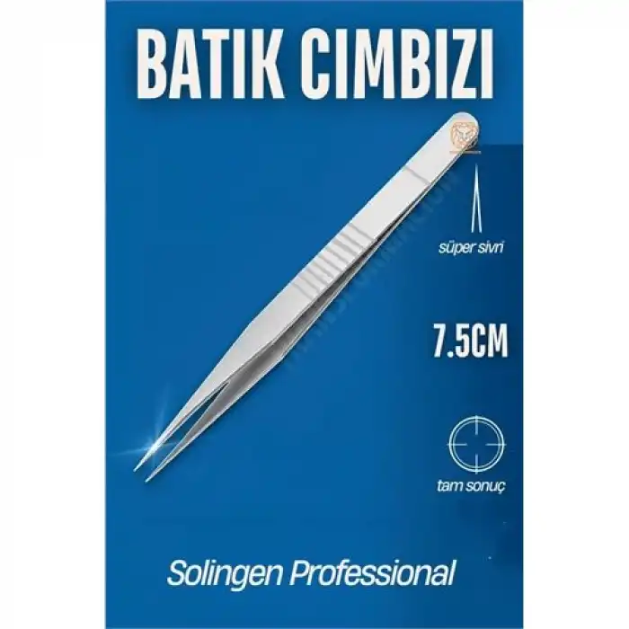 BX Micro İnce Uçlu Batık Cımbızı Kirpik Cımbızı Solingen Professional