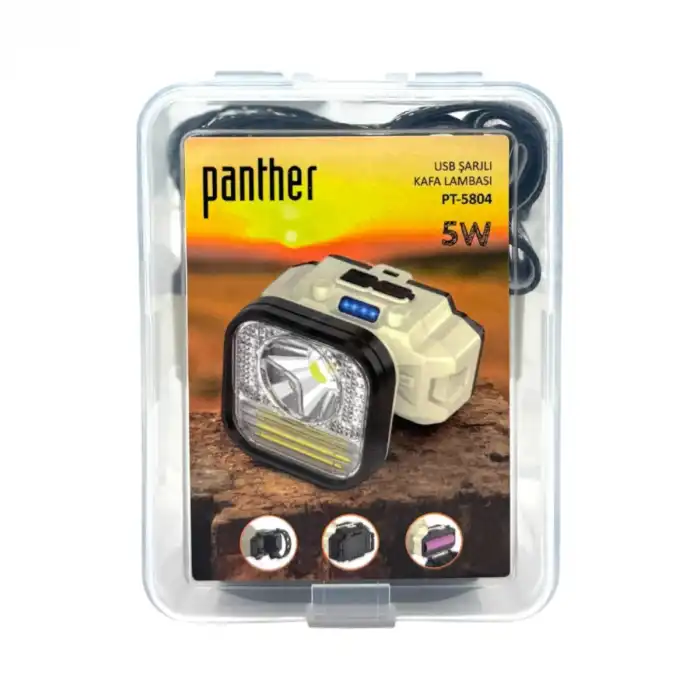 BX PT-5804 USB ŞARJLI KAFA LAMBASI