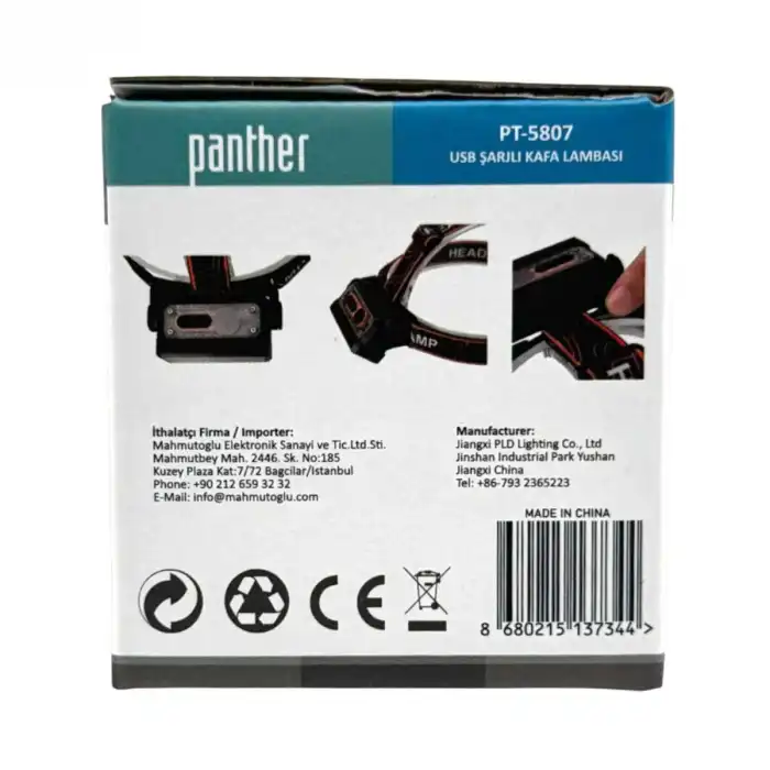 BX PT-5807 USB ŞARJLI KAFA LAMBASI