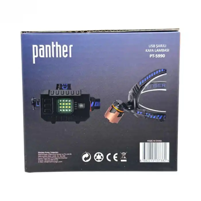 BX PT-5990 USB ŞARJLI KAFA LAMBASI