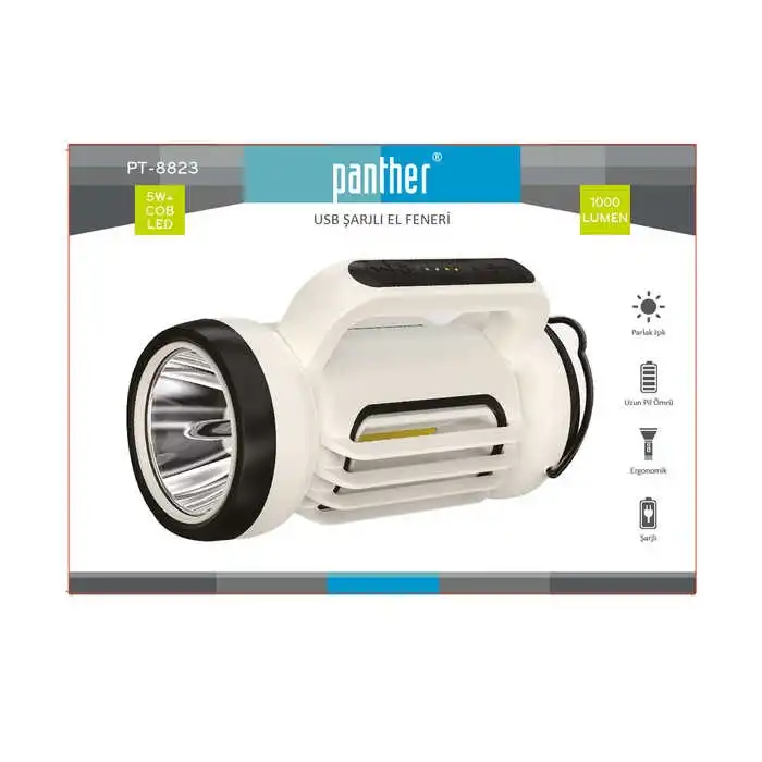 BX PT-8823 USB ŞARJLI EL FENERİ