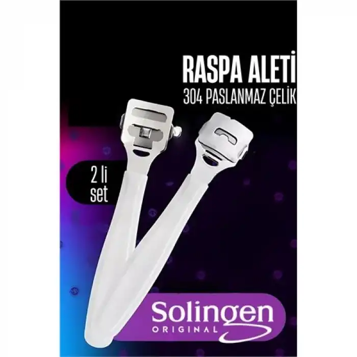 Raspa Aleti - Jiletli Ayak Topuk Törpüsü 2 adet Solingen Profesyonel