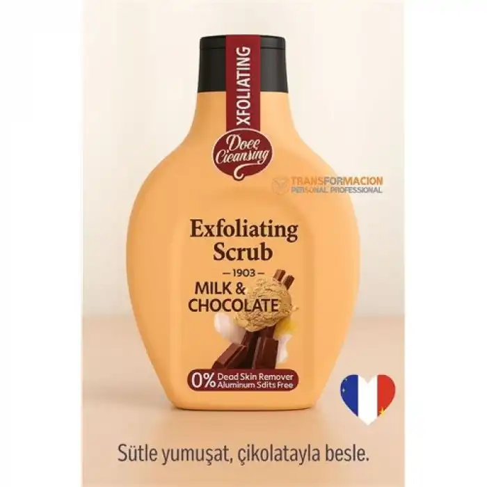 Süt ve Çikolata Özlü, Hassas Ciltler İçin Peeling Jel –   500 ml