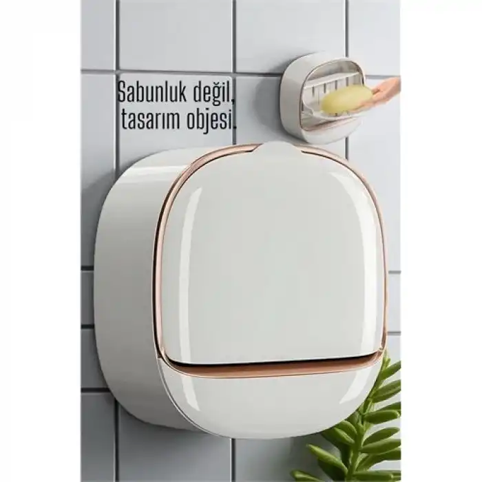 Tasarım Obje Sabunluk - Kendinden Yapışkanlı Sabunluk