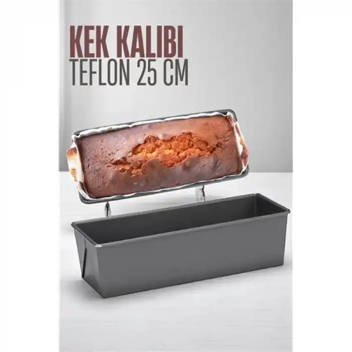 BX Teflon Kek Pişirme Kalıbı Baton Kek Kalıbı 25 cm