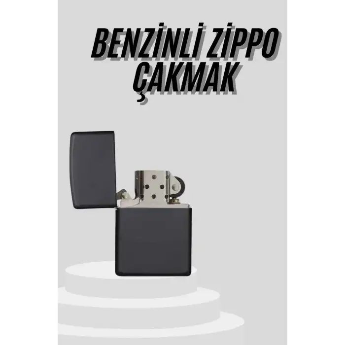 Çakmak Parlak Siyah Doldurulabilir Hedyelik Eşya
