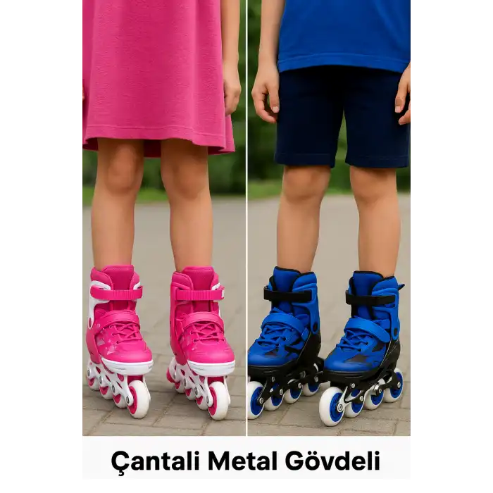 Çantalı Metal Gövdeli Paten 35-38 Numara