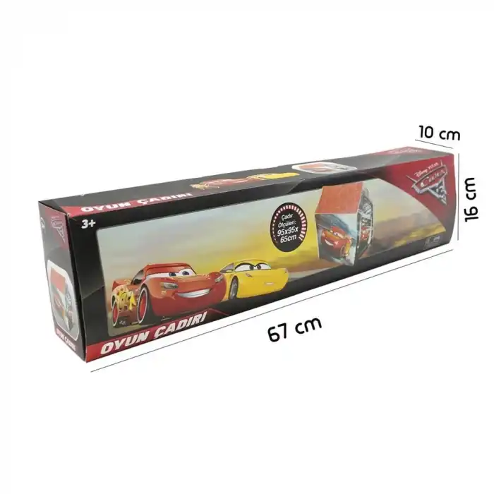 Cars Oyun Çadırı Ebat 95x95x65 cm - 85062