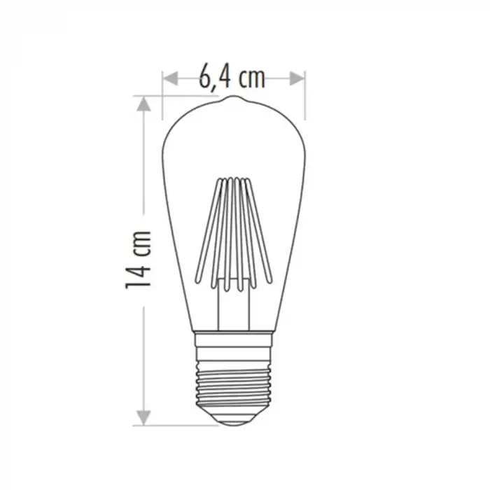 CATA CT 4284 Rustik 6W Led Ampul Amber 2700K E27 Duy