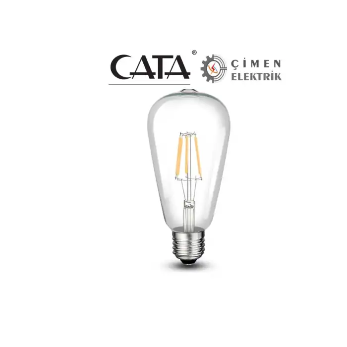 CATA CT 4353 8W Rustik Led Ampul 6400K Beyaz Işık E27 Duy
