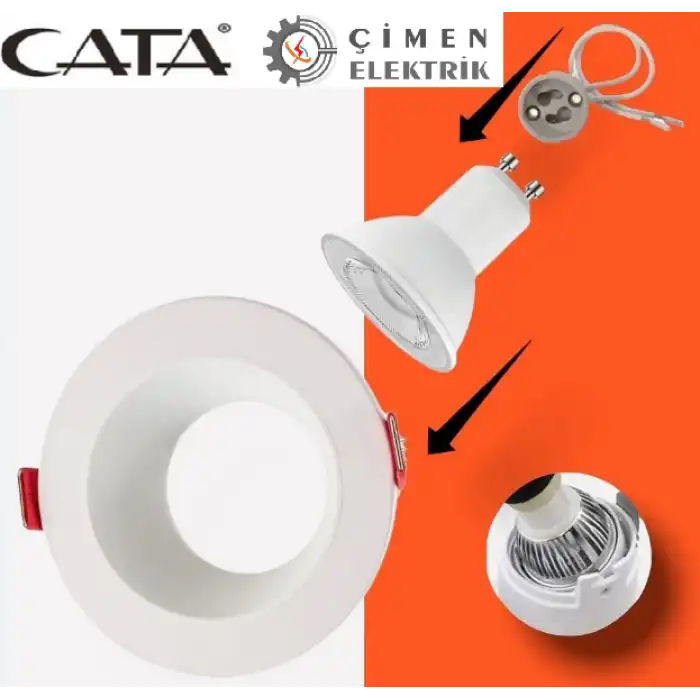 CATA CT 5040 Beyaz Spot Kasası