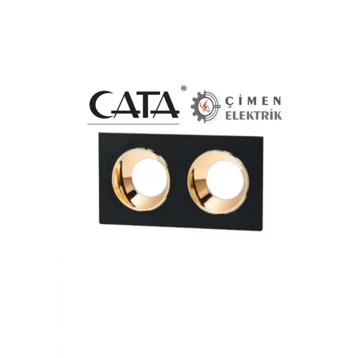 CATA CT 5056 Jaguar Siyah Bakır İkili Spot Kasası