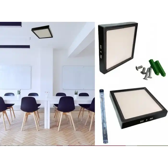CATA CT 5236 Siyah Kasa Led Spot 18W 6400K Beyaz Işık