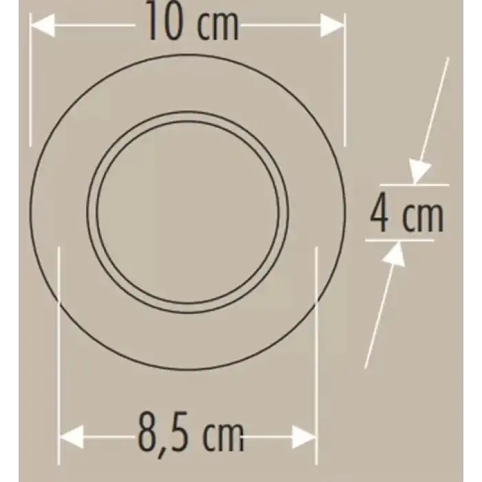 CATA CT 5258 Siyah Kasa Zepra Led Spot 6W 3 Renkli