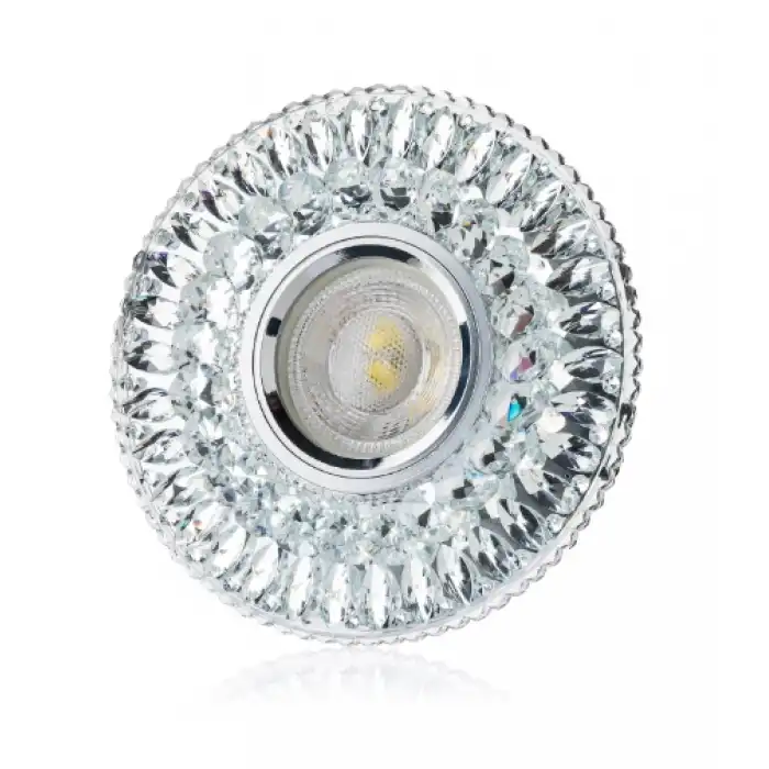 CATA CT 6583 Hanımeli Led Çerçeveli Günışığı Kristal Cam Spot Kasa - Priz ve Anahtar İçin Uyumlu Çerçeve