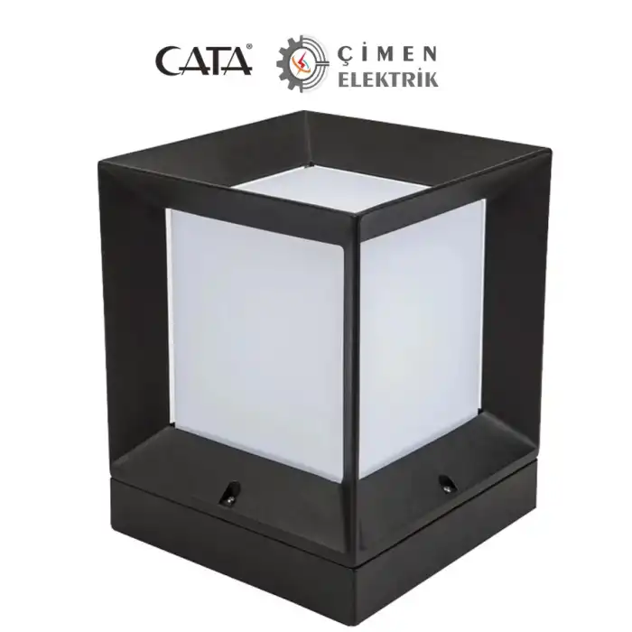 CATA CT 7022 Milan Bahçe Armatürü E27 Duy Siyah Kasa