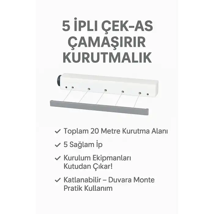 Çek As Ger As 5 İpli 20 Mt