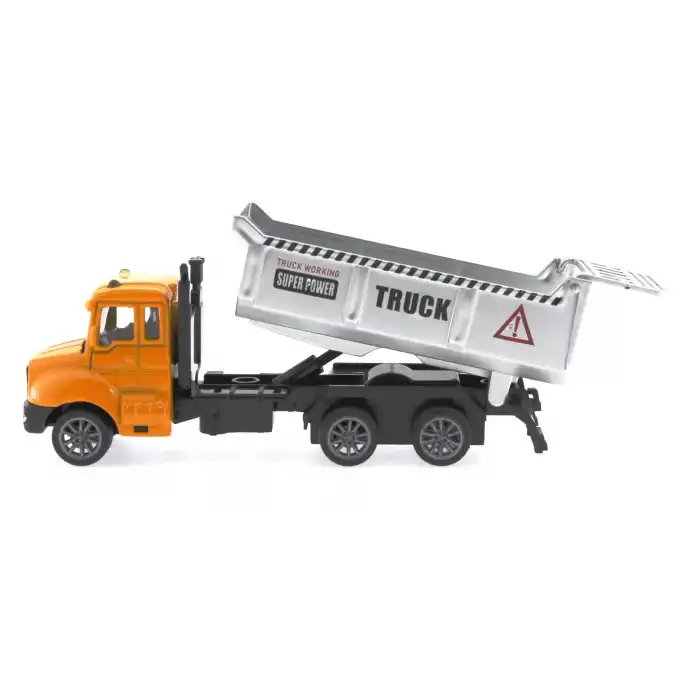 Çek Bırak Metal Mini Sarı Kamyon