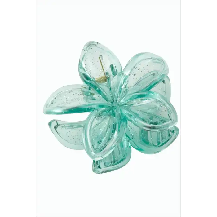 Çerçeveli Simli Lotus Toka 8 cm