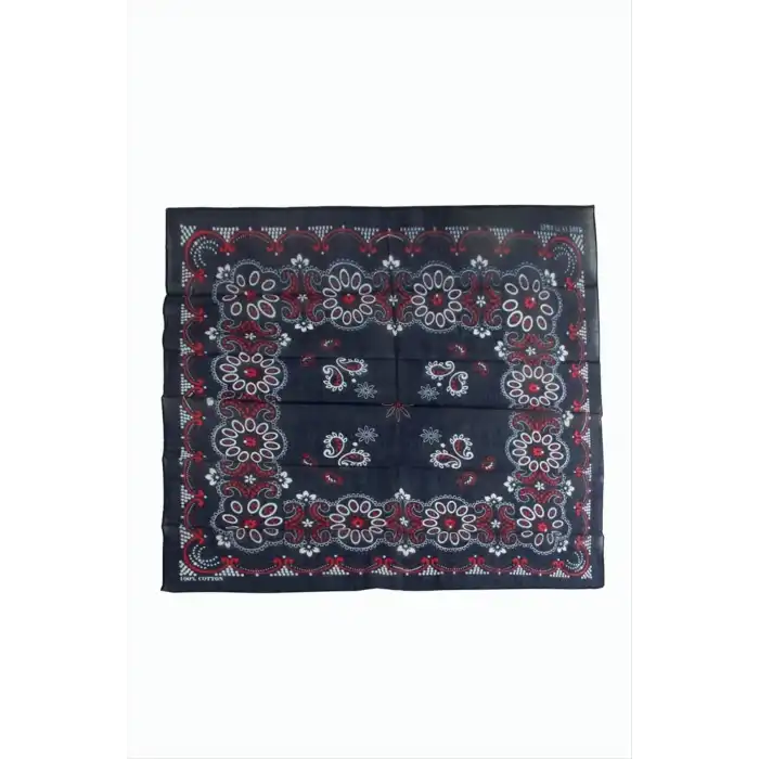 Çiçek Desenli Bandana 50*50