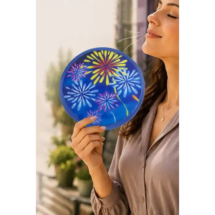 Çiçek Kore Yelpaze 20 cm