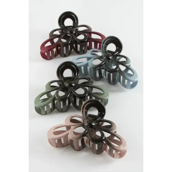 Çiçek Renkli Mandal Toka 12 cm