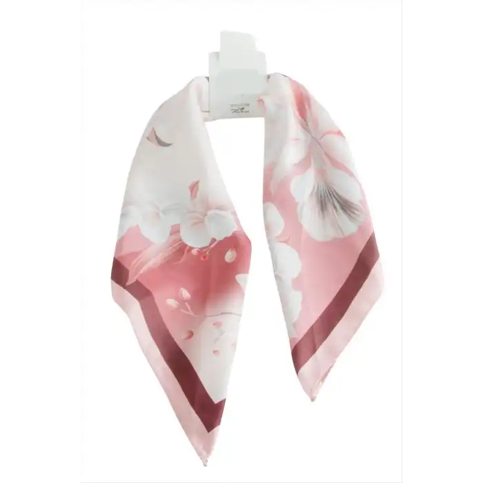 Çiçek Zr Saten Fular 50*50 cm