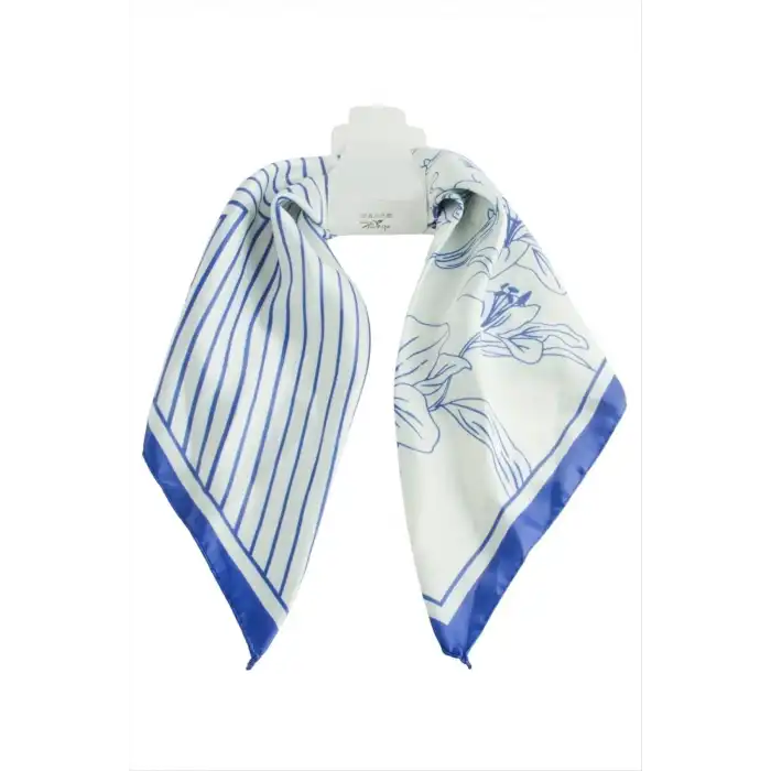 Çiçek Zr Saten Fular 50*50 cm