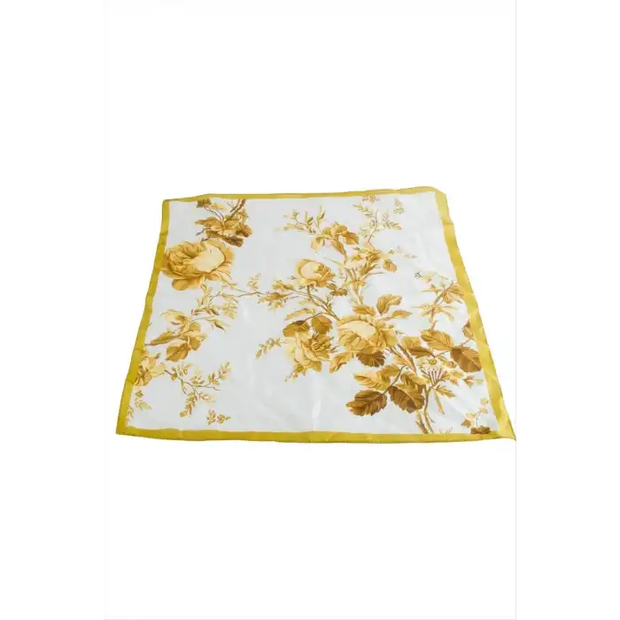 Çiçek Zr Saten Fular 50*50 cm