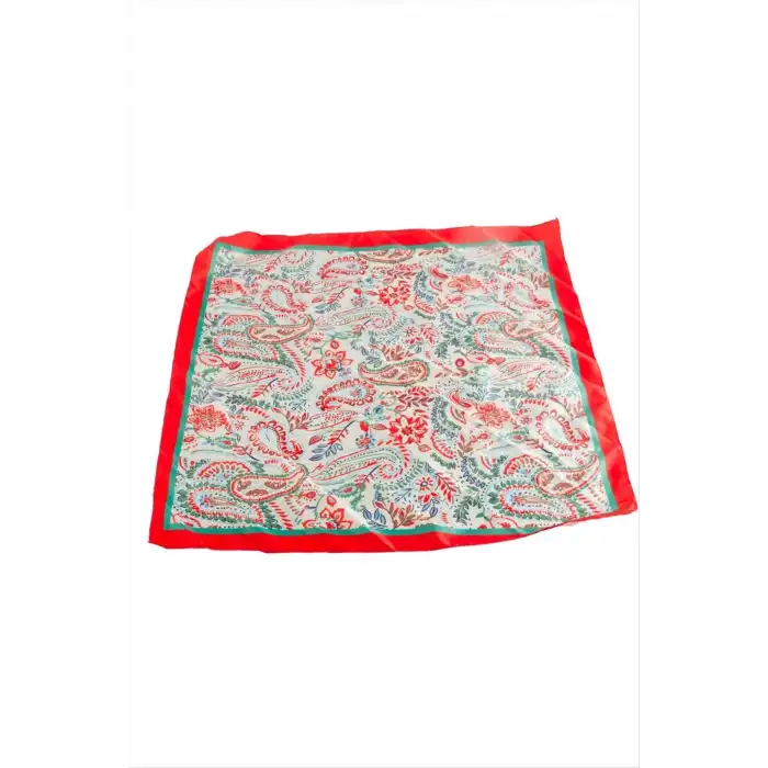 Çiçek Zr Saten Fular 50*50 cm