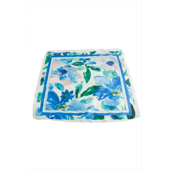 Çiçek Zr Saten Fular 50*50 cm