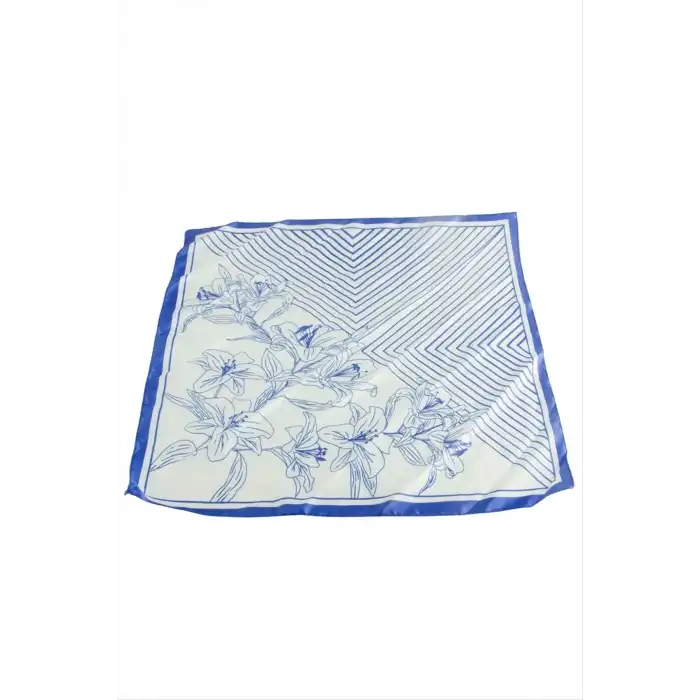 Çiçek Zr Saten Fular 50*50 cm