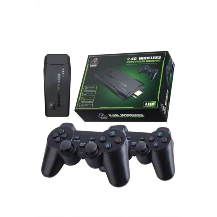 Çift Kollu 2.4g kablosuz Retro 4k Game stick 3500 oyun atari HD Görüntü Kalitesi