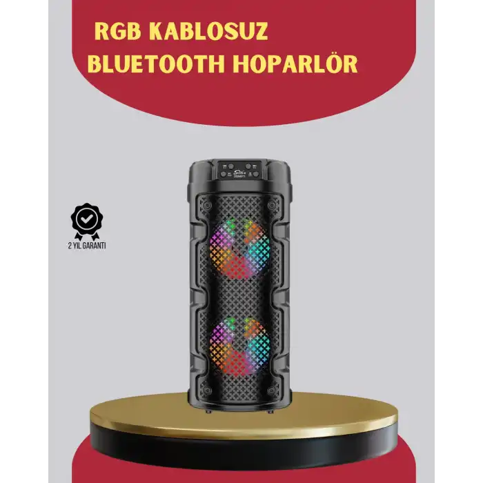 Çift Sürücülü Taşınabilir Kablosuz Hoparlör