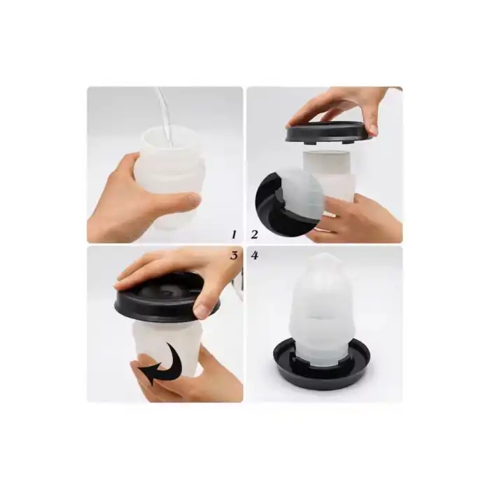 Civciv Suluk 0,75 ML Kaliteli Plastik + Tabak Yemlik