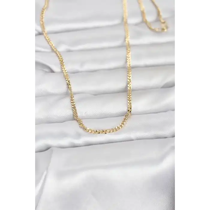 CM 14K Gold Renk 60 cm Zincir Kadın Kolye