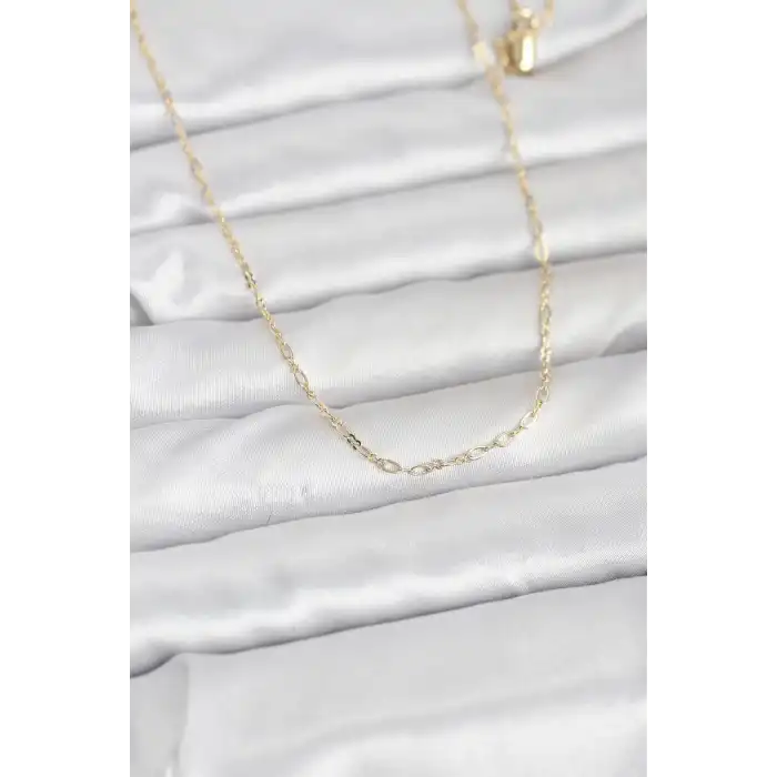 CM 14K Gold Renk 60 cm Zincirli Kadın Kolye