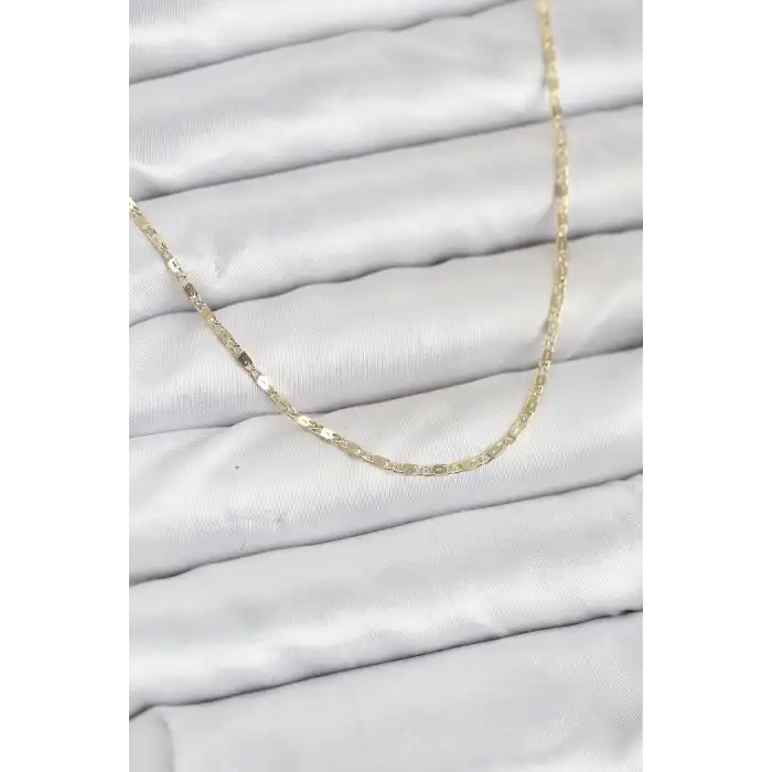 CM 14K Gold Renk Ezme Zincir Model 60 cm Kadın Kolye