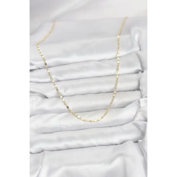 CM 14K Gold Renk Ezme Zincir Model 60 cm Kadın Kolye