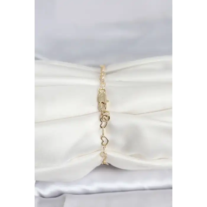 CM 14K Gold Renk Kalpli Zincir Model Kadın Bileklik