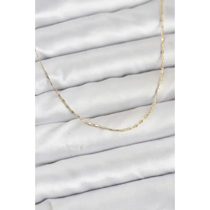 CM 14K Gold Renk Kesme Model 60 cm Kadın Kolye