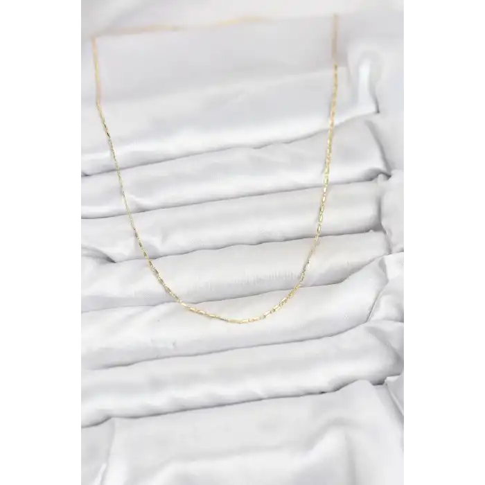 CM 14K Gold Renk Kesme Model 60 cm Kadın Kolye